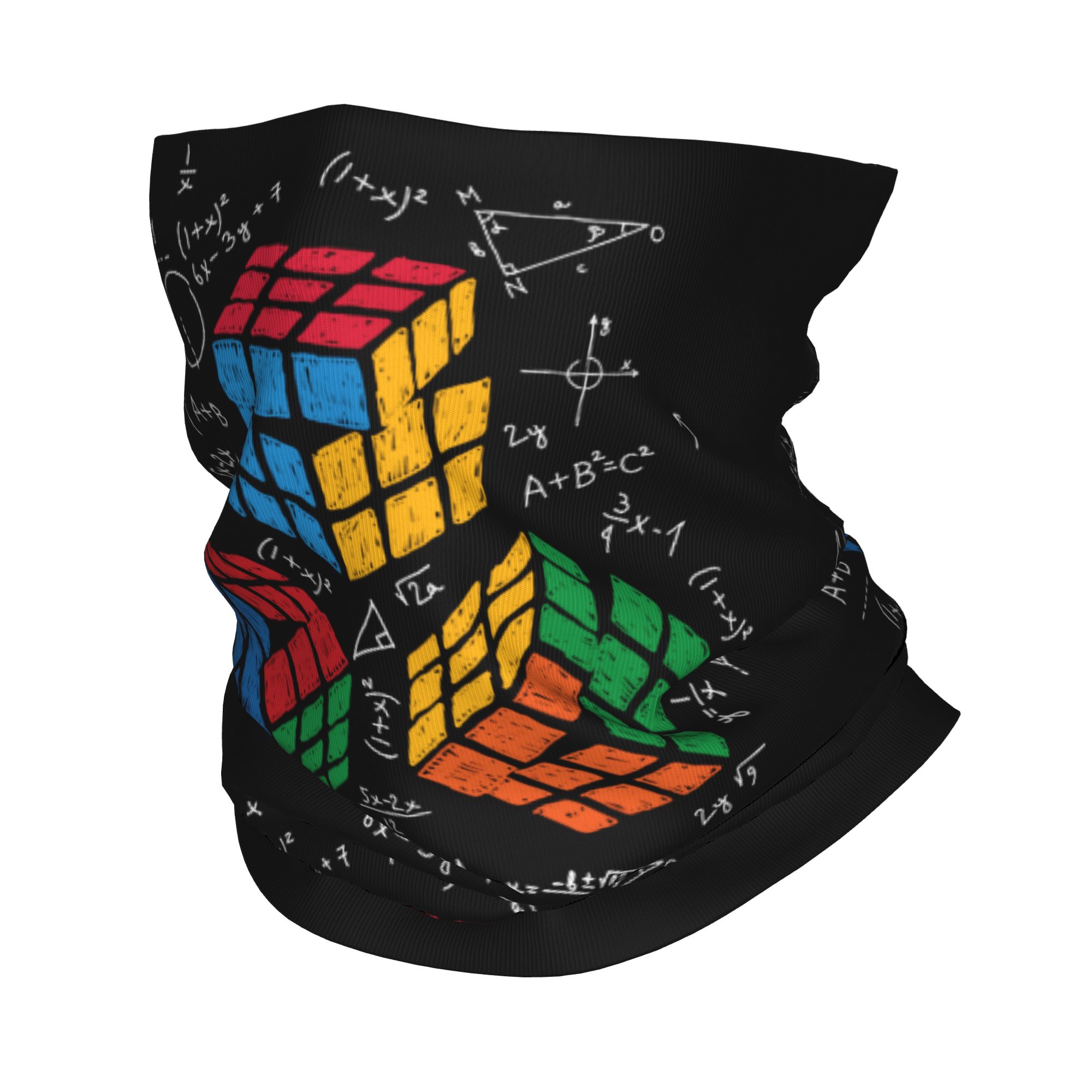 Neck Warmer Tube - Maßgefertigtes Mathe-Rubik-Würfel Winter-Stirnband, Nackenwärmer für Männer