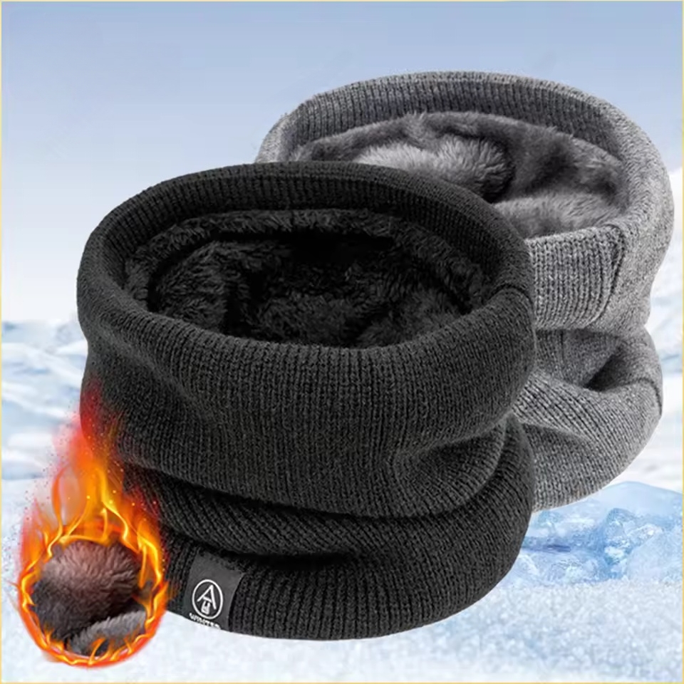 Neck Warmer Tube - Winter-Halswärmer-Schal, mit Fleece gefüttert, winddicht, weiche