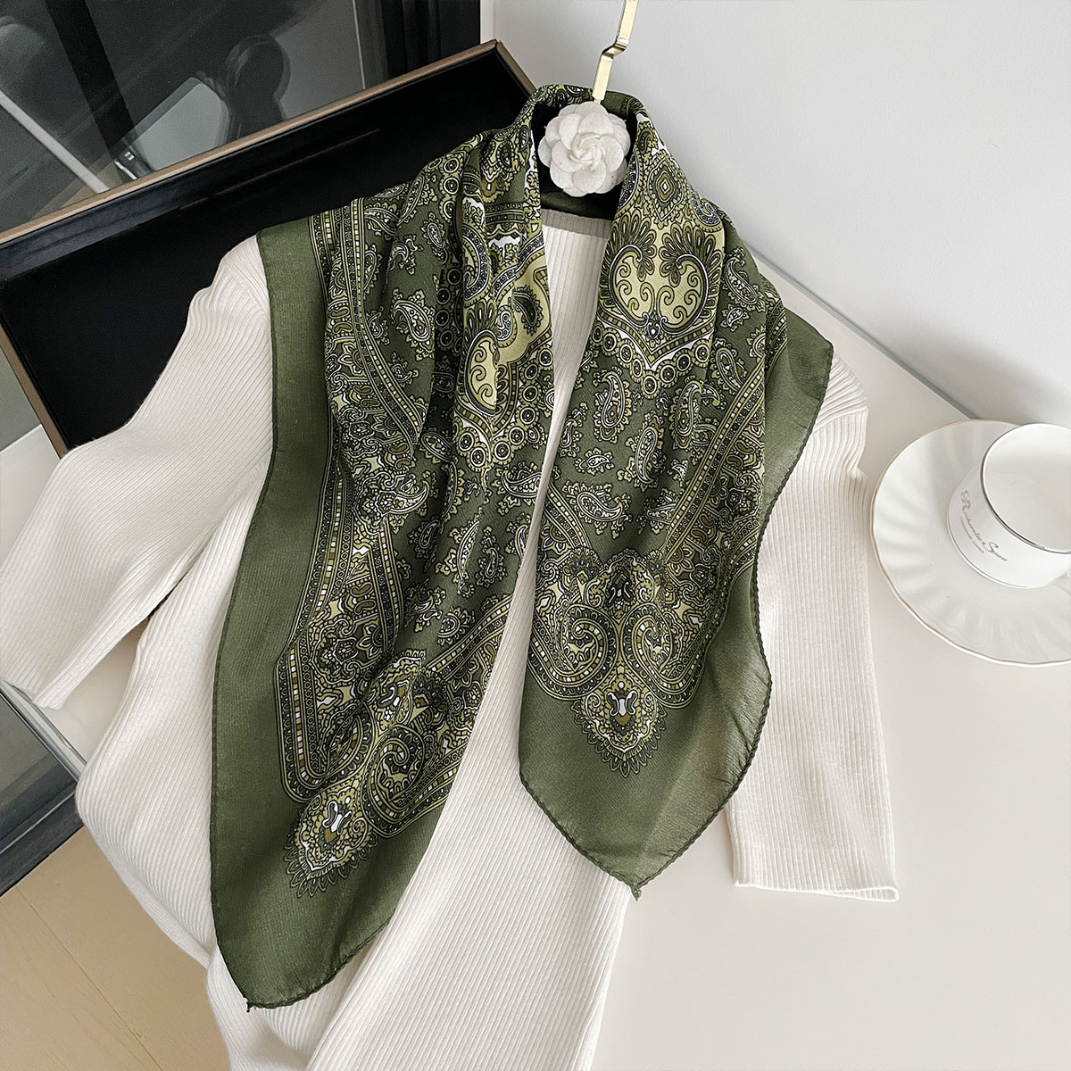 Bandana Cotton - Neue Mode 70X70cm frauen Schal Paisley