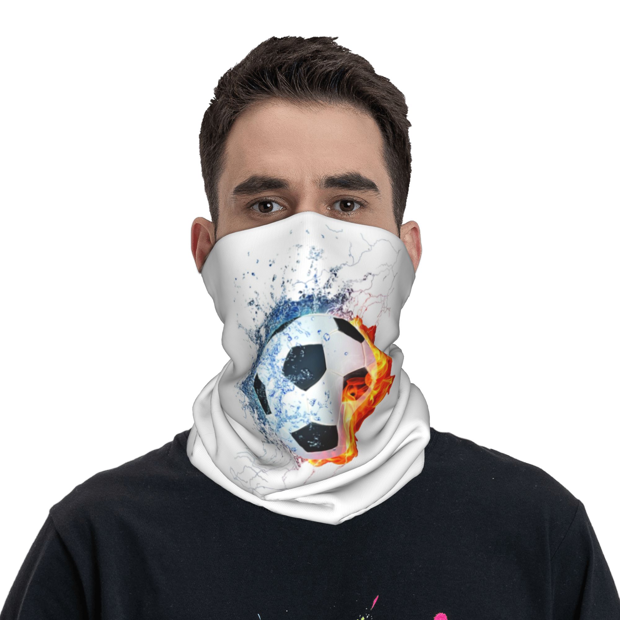 Maßgefertigtes Feuer-Fußball-M – Neck Warmer Tube Bewertung und Preis