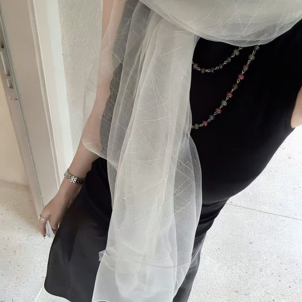 Eleganter Wickelschal aus Kuns – Stole Wedding Shawl Bewertung und Preis