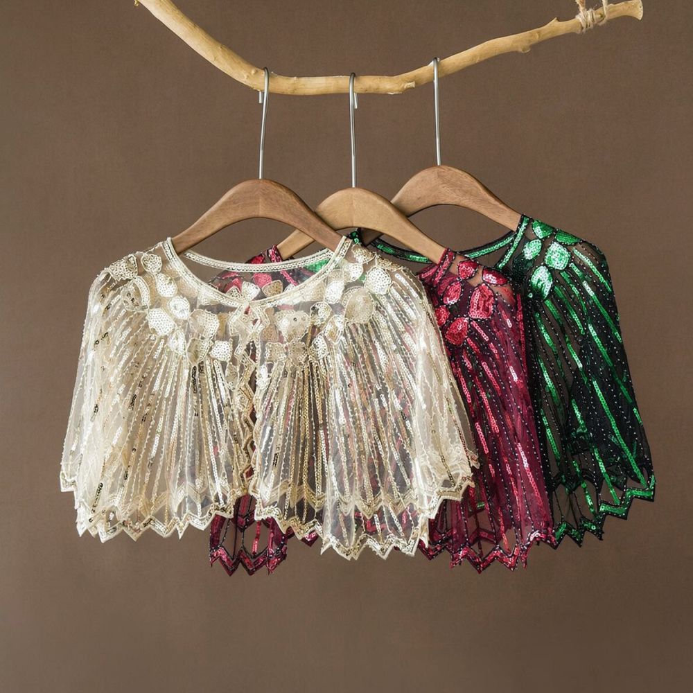 Formeller Abend-Pailletten-Wic – Stole Wedding Shawl Bewertung und Preis