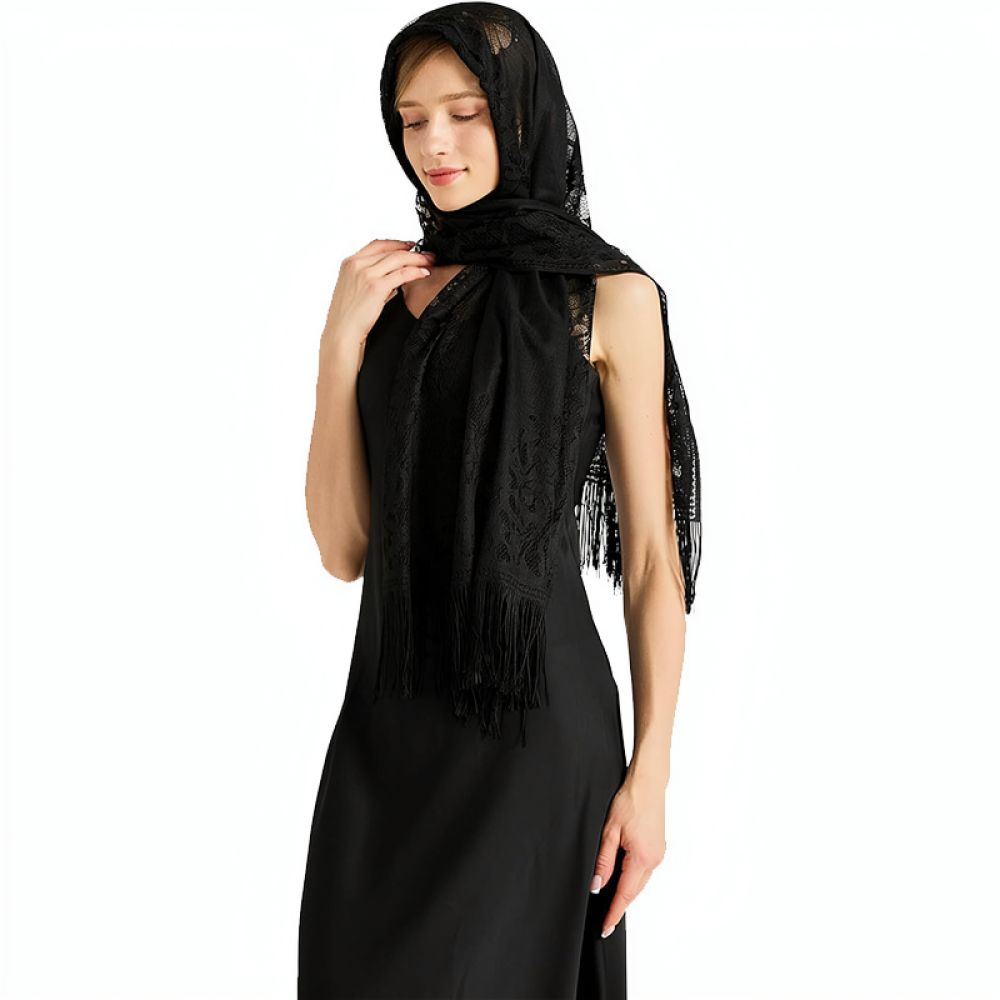 Modischer Blumenschal aus Spit – Stole Wedding Shawl Bewertung und Preis