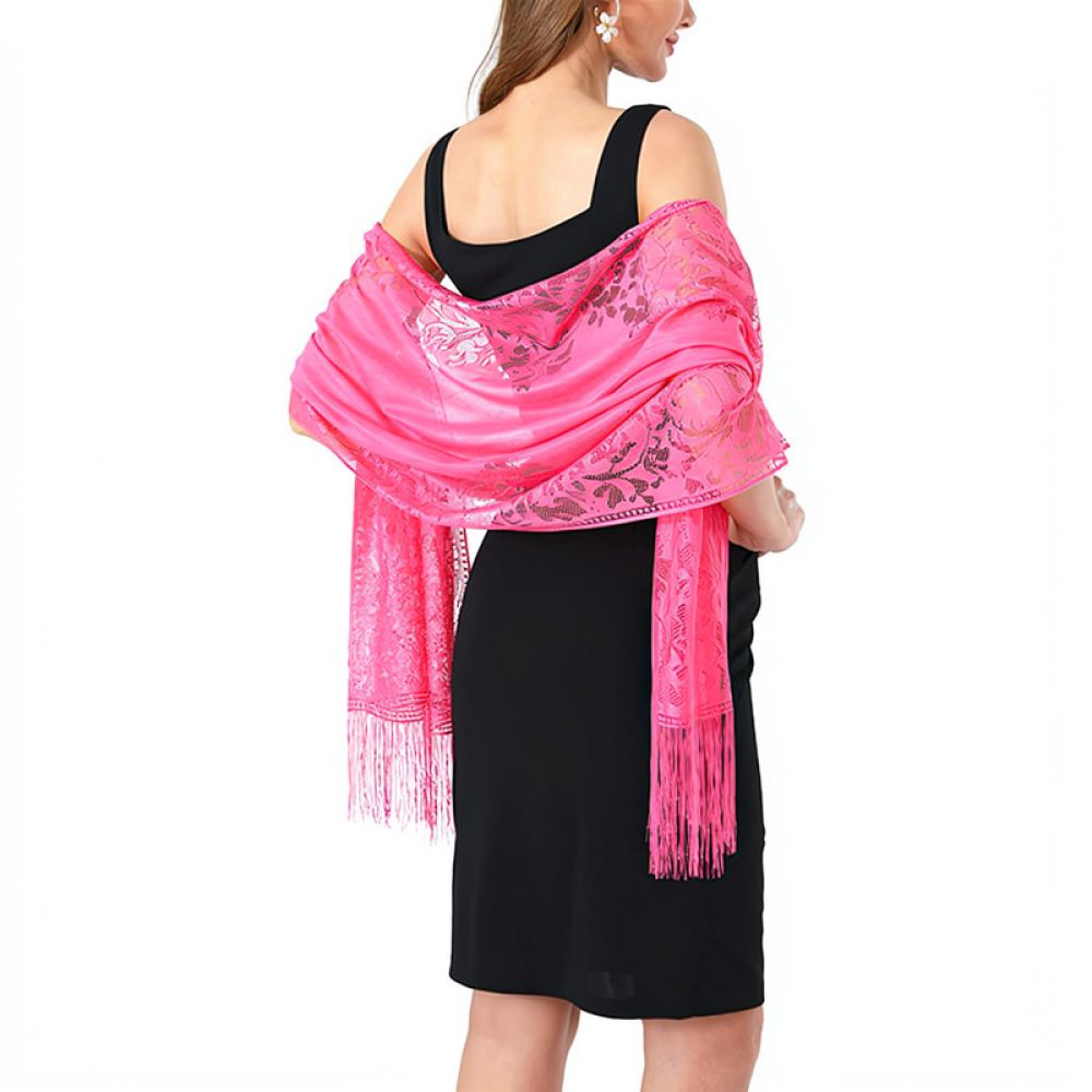 Modischer Blumenschal aus Spit – Stole Wedding Shawl Bewertung und Preis
