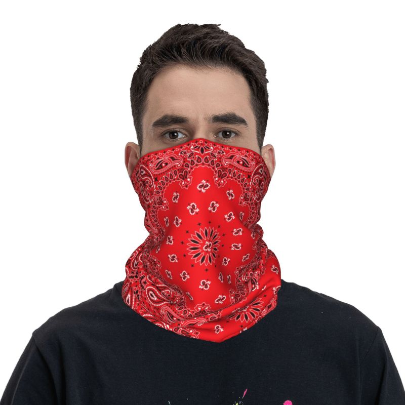 Rotes Paisley-Kunst-Bandana-Mu – Neck Warmer Tube Bewertung und Preis
