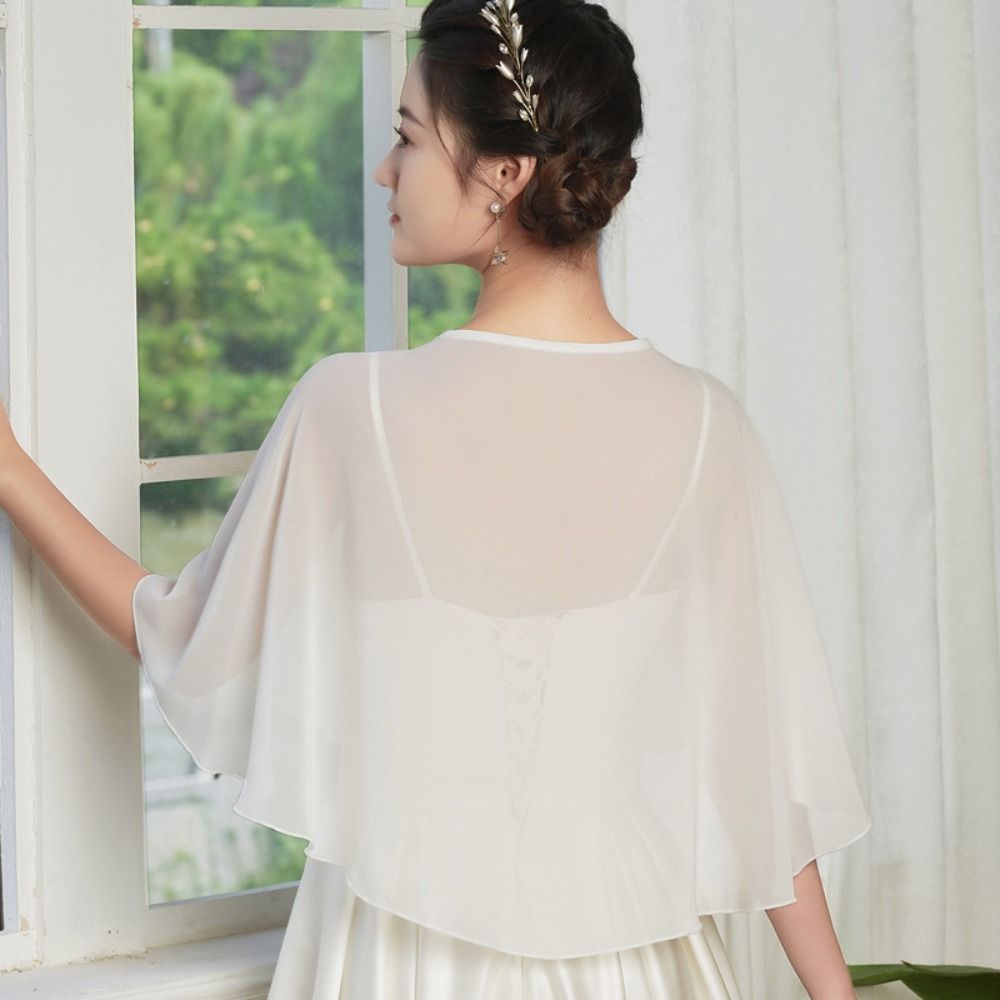 Vintage Transparenter Chiffon- – Stole Wedding Shawl Bewertung und Preis