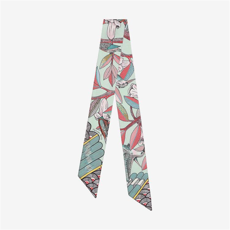 Luxus Marke Hummingbird Print  – Silk Neck Scarf Bewertung und Preis